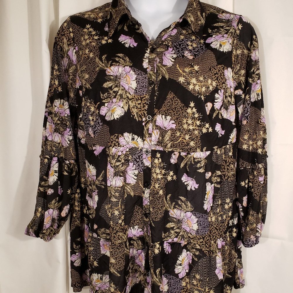 Style &Co 100% Nylon Plus Size Shirt Size 1X